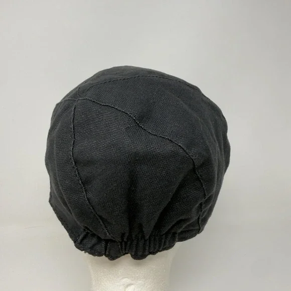 Goorin Bros Reversible Newsboy Cap Black & Grey Pinstripe Cotton Flat Hat Size M - Picture 5 of 15